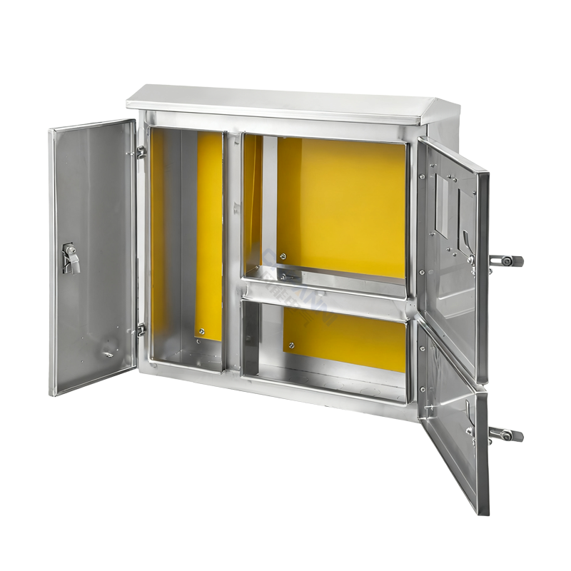 صندوق عداد كهربائي خارجي قابل للقفل من الفولاذ المجلفن وحامل الصمامات صندوق عداد كهربائي خارجي قابل للقفل من الفولاذ المجلفن وحامل الصمامات